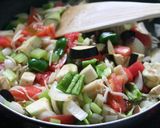 夏野菜たっぷりカレーうどん作り方4写真