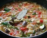夏野菜たっぷりカレーうどん作り方5写真