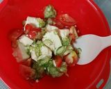 豆腐と大葉タレの夏野菜たっぷりサラダ作り方4写真