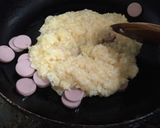 魚肉ソーセージ入り！アレンジチャーハン作り方3写真