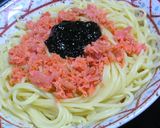 超手抜き！！のり鮭パスタ作り方3写真