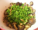 小さめ椎茸のパセリたっぷりにんにくソテー作り方5写真