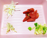 素揚げ野菜と鶏唐揚げのトマトソース添え作り方1写真