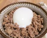 とろける温玉そぼろごはん作り方3写真