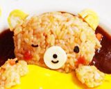 デコオムライス＊おやすみくまちゃん作り方6写真
