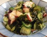 タコとワカメのあっさり酢の物♪作り方4写真