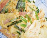 スパムとニラでヒラヤーチー！沖縄風チヂミ作り方16写真