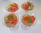 簡単オードブル✨季節の野菜と刺身のジュレ作り方5写真