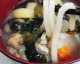 残り物の味噌汁で♪あつあつうどん味噌汁作り方4写真