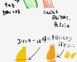 コリンキーと胡瓜と人参のカラフルナムル作り方1写真