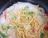 キャベツのクリームパスタ作り方5写真