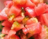 トマトとキュウリの甘酢サラダ作り方1写真