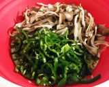 とっても簡単 舞茸とピーマンのおかず作り方1写真