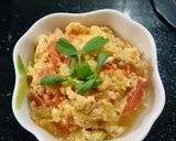 トマトとチーズのスクランブルエッグ作り方4写真