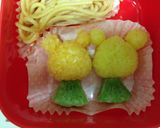 ルルロロ♡ぴっ！けーれー！キャラ弁作り方1写真