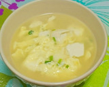 ほっこり♡くずし豆腐と卵のスープ作り方3写真