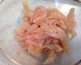 鶏胸肉ともやしの炒め物作り方1写真