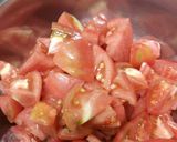 簡単★ザク切りトマトの冷製パスタ☆作り方1写真
