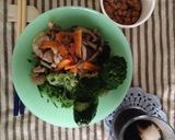 簡単ヘルシー！蒸し野菜と鶏肉ぶっかけ心太作り方5写真