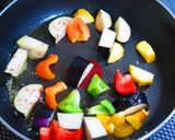 彩り夏野菜のアーリオオーリオ作り方3写真