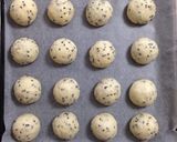 ふわっ♡黒ごま&練乳ちぎりパン♫作り方3写真