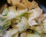 納豆キャベツの卵とじ?作り方1写真