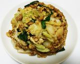 納豆キャベツの卵とじ?作り方6写真