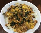 材料二つだけ 鯖の味噌煮 卵とじ丼作り方4写真