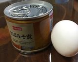 材料二つだけ 鯖の味噌煮 卵とじ丼作り方1写真