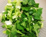 あっという間♪しらすと小松菜の卵とじ作り方1写真