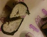 ハートがいっぱいの鶏の海苔巻き♡作り方5写真