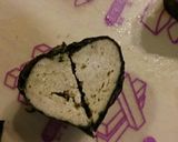 ハートがいっぱいの鶏の海苔巻き♡作り方6写真