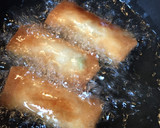 もやしとほうれん草とひき肉の春巻き作り方9写真