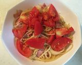 10分で完成トマトとベーコンの冷製パスタ作り方4写真