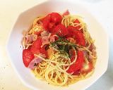 10分で完成トマトとベーコンの冷製パスタ作り方5写真