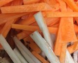 きんぴら牛蒡の四川風甘酢炒め☆作り方1写真
