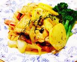 タスカニー風チキン（フライパンで！）作り方5写真