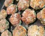 パパッとブタこまと大葉のカリッと肉団子作り方5写真
