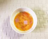 くりぬき食パンでハムチーズエッグトースト作り方2写真