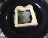 くりぬき食パンでハムチーズエッグトースト作り方3写真