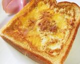くりぬき食パンでハムチーズエッグトースト作り方8写真