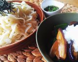 揚げ茄子おろしうどん作り方4写真