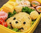 カレーピラフdeプーさんキャラ弁作り方6写真