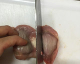 銀皮剥き方手順付き☆砂肝のアヒージョ作り方3写真