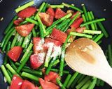 ニンニクの芽のトマト煮作り方4写真