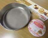 粉ふるいの型で作るがんづき作り方1写真