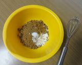 粉ふるいの型で作るがんづき作り方3写真