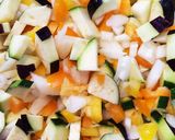 夏野菜のゼリー寄せ中華めん作り方1写真