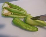 バナナピーマンとしし唐の焼き浸し！作り方1写真