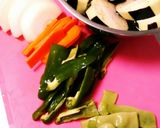 簡単！進む!!お酢でさっぱり夏野菜炒め作り方1写真